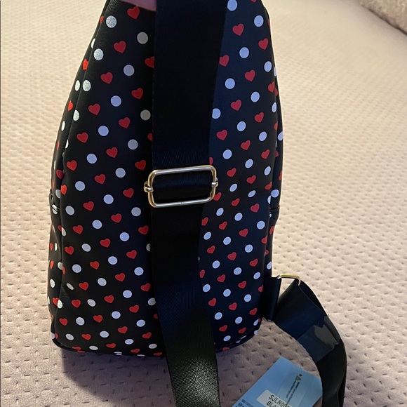 Betty Boop Black and Red Heart Sling Bag - Picture 6 of 7
